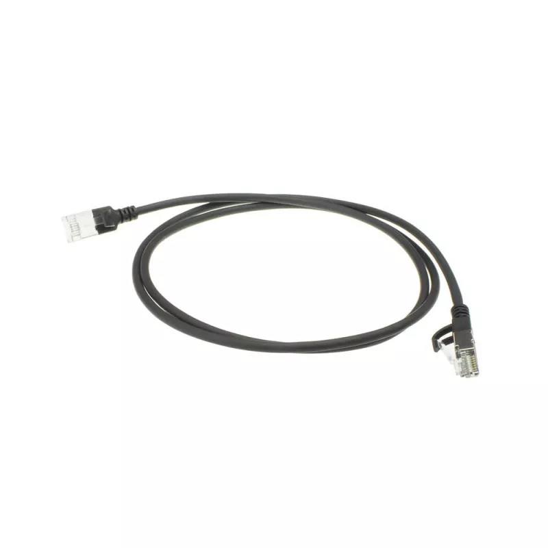 ACT musta 7 metriä LSZH U/FTP CAT6A datacenter slimline -patchkaapeli RJ45-pistokkeilla