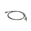 ACT musta 10 metriä LSZH U/FTP CAT6A datacenter slimline -patchkaapeli lukituskielettömillä RJ45-pistokkeilla