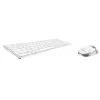 Rapoo 9750M näppäimistö ja hiiri langaton Bluetooth QWERTZ saksa valkoinen
