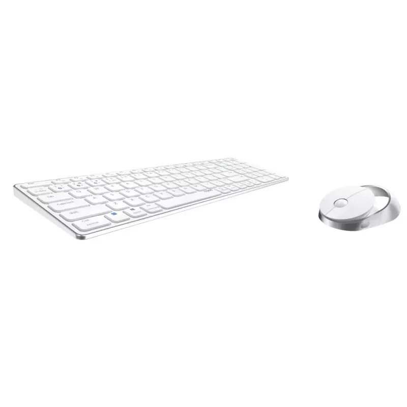 Rapoo 9750M näppäimistö ja hiiri langaton Bluetooth QWERTZ saksa valkoinen