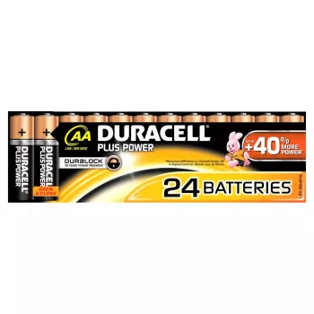 Kertakäyttöparisto Duracell Plus Power AA alkalinen luotettava suorituskyky