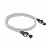 ACT harmaa 1 metri S/FTP CAT6A IDC 4PPoE / PoE++ 100W LSZH patch-kaapeli salpavarustuksella RJ45-liittimillä
