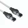 ACT harmaa 1,5 m S/FTP CAT6A IDC 4PPoE / PoE++ 100 W LSZH patch-kaapeli ilman salpavarustusta RJ45-liittimillä
