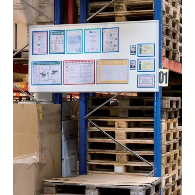 Taulun kehys Franken AR15132 hopea A3 470x10x650mm 2 kpl