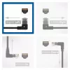 ACT musta 3 metriä U/UTP CAT6A LSZH Slimline-patch-kaapeli RJ45-liittimillä 90° kulma vasen suoraan