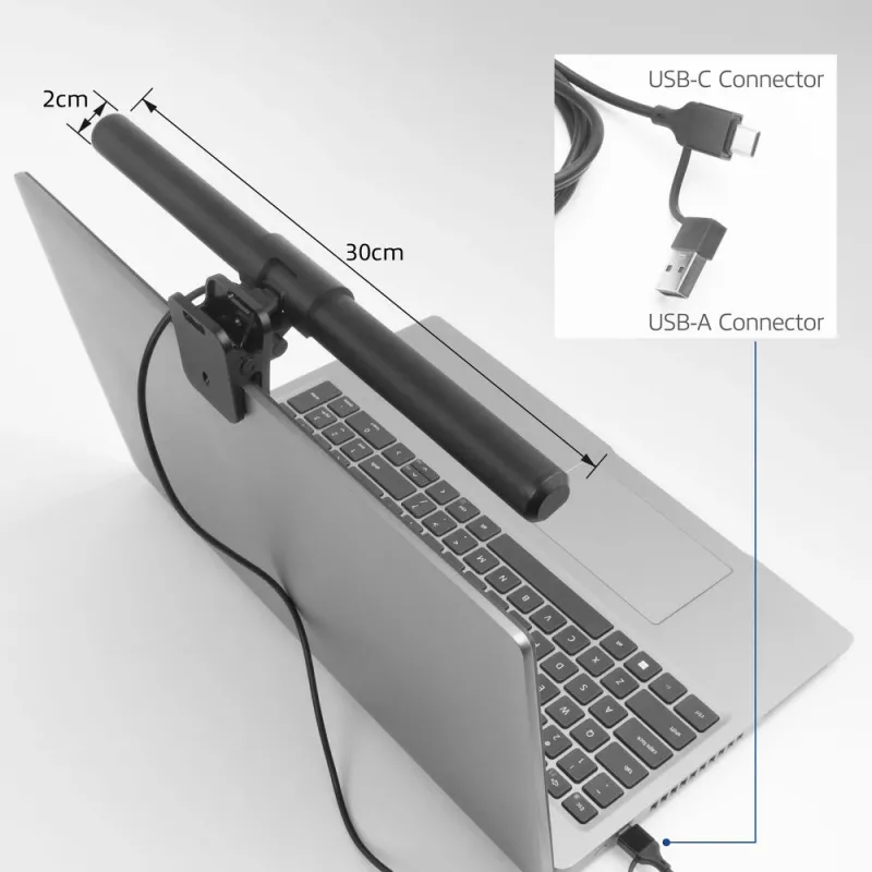Liitettävä kannettavan tietokoneen LED-valonauha ACT AC8050, himmennettävä, USB-käyttöinen