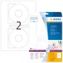 CD-tarrat HERMA A4 Ø 116 mm valkoinen paperi matta peittävä 50 kpl