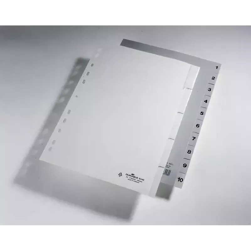 Numeerinen välilehtirekisteri Durable 6511-10