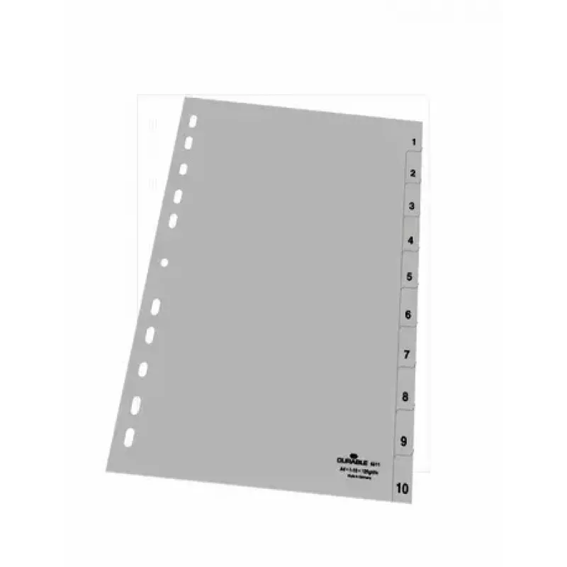 Numeerinen välilehtirekisteri Durable 6511-10