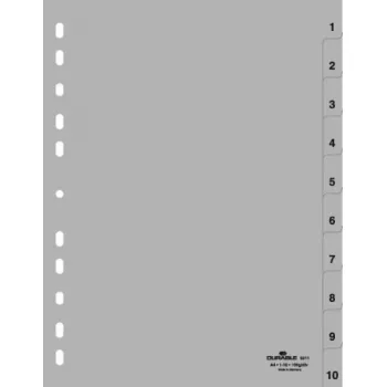 Numeerinen välilehtirekisteri Durable 6511-10
