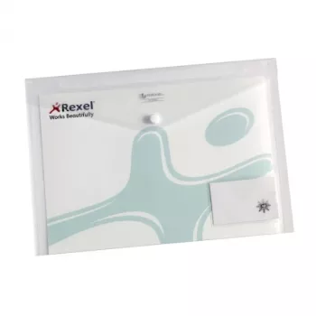 Rexel Ice Popper Wallet käyntikorttitaskulla A4 läpinäkyvä (5)