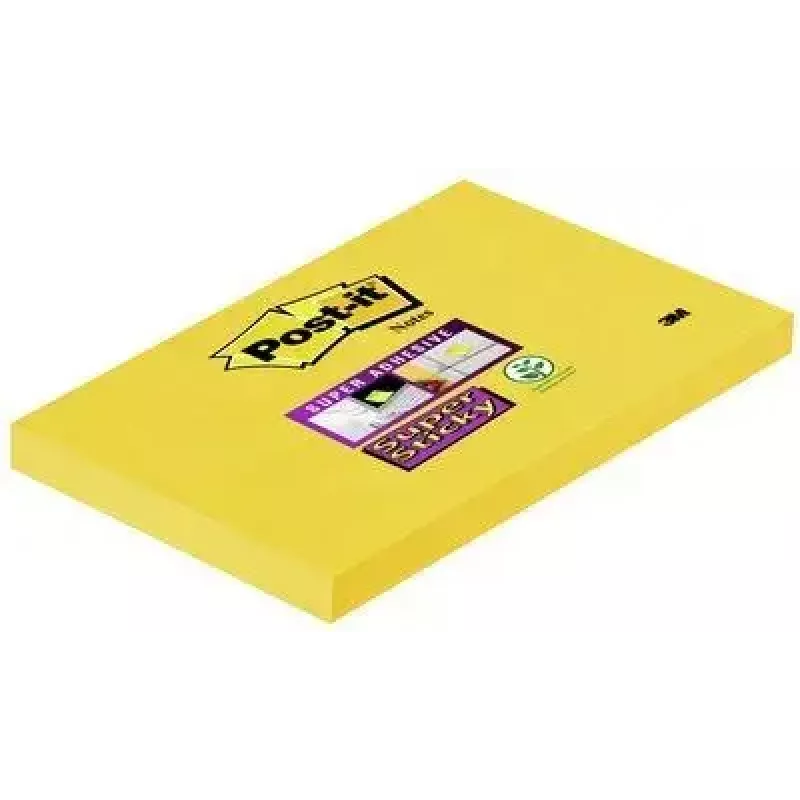 Post-It muistilappu paperi suorakaide keltainen 90 arkkia itseliimautuva 3M