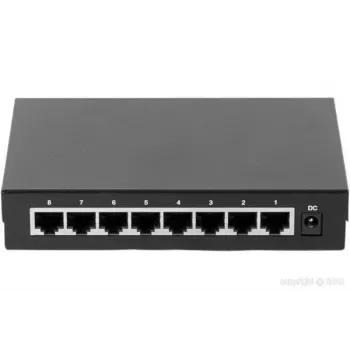 Hallitsematon kytkin Dexlan 891008 8 porttia Gigabit Ethernet musta