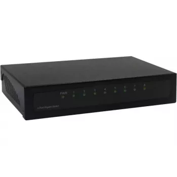 Hallitsematon kytkin Dexlan 891008 8 porttia Gigabit Ethernet musta
