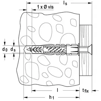 Yleisproppu Fischer UX 5 x 30 R reunalla