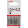 Bosch 2607001601 Torx-ruuvausterä T8, erittäin kova, C 6,3, 3 kpl