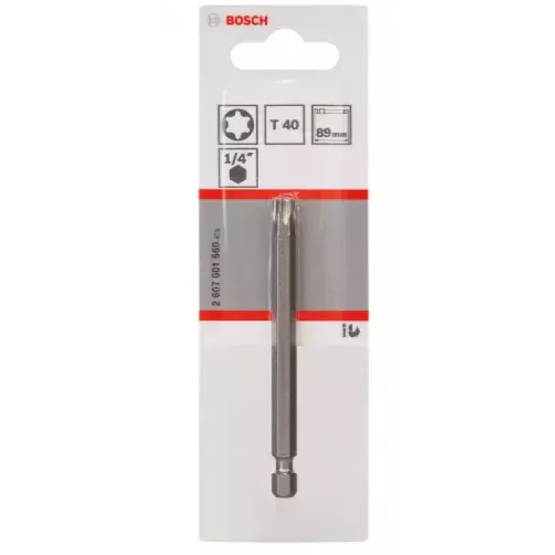 Bosch 2607001660 Torx-ruuvauskärki T40, erittäin kova, E 6,3, 1 kpl