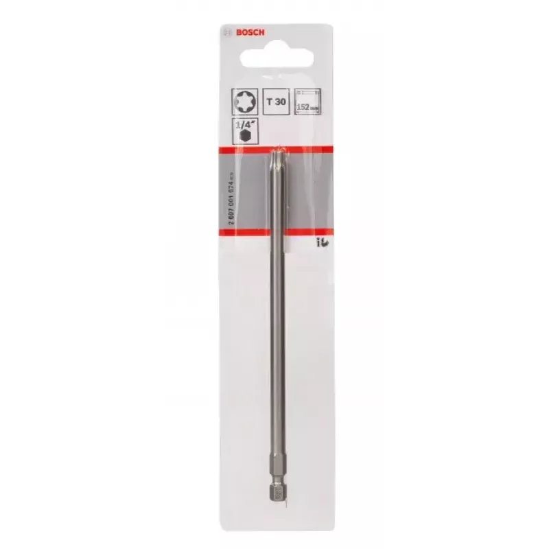 Bosch 2607001674 Torx-ruuvimeisselin kärki T30, erittäin kova, E 6.3, 1 kpl