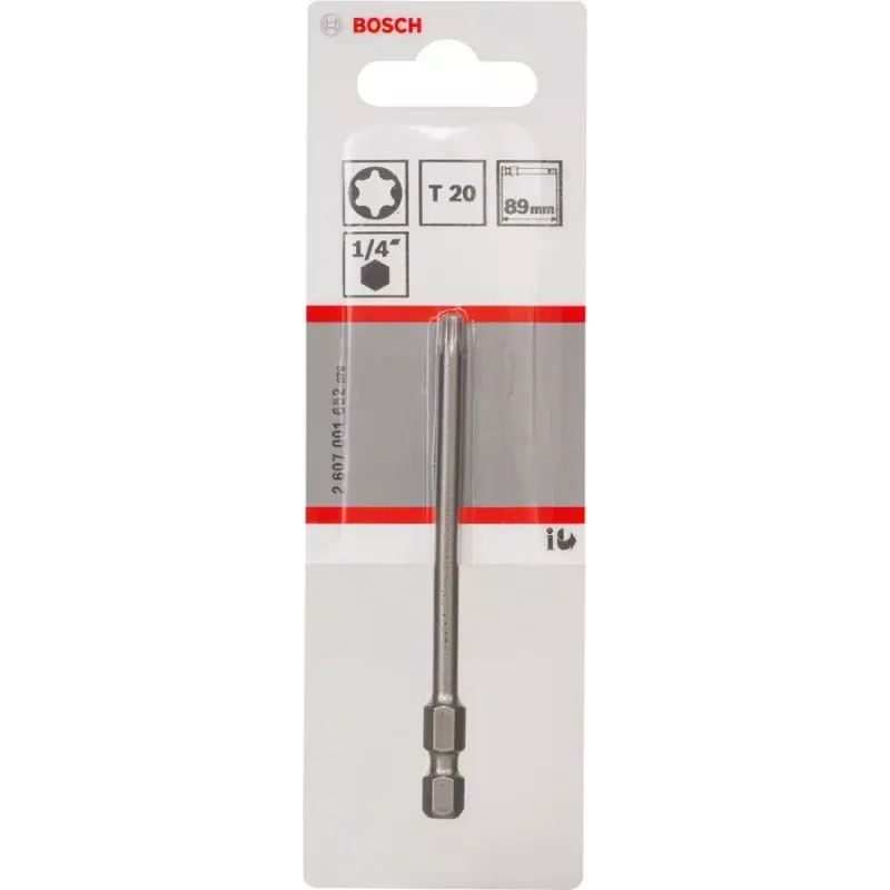 Ruuvimeisselin kärki Bosch 2 607 001 652 T20 1 kpl 89 mm