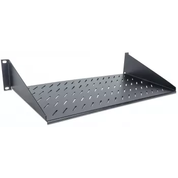 Intellinet 19 tuuman ulosvedettävä hylly, 2HE, 2-pistekiinnitys eteen, 250 mm syvyys, enintään 25 kg, musta, kolmen vuoden takuu