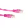 ACT pinkki 20 metrin U/UTP CAT5E verkkokaapeli RJ45-liittimillä