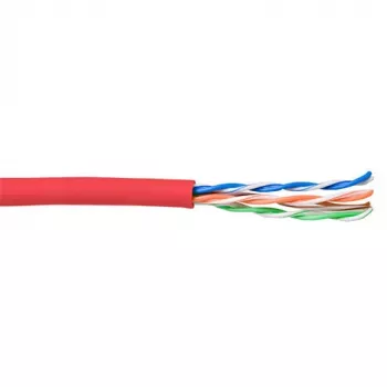 Verkkokaapeli ACT CAT5E U/UTP säie punainen 100 m
