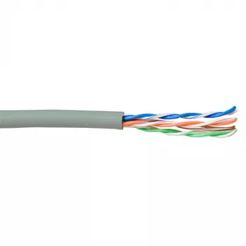 Verkkokaapeli ACT CAT5E U/UTP säie harmaa 100 m