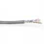 Verkkokaapeli ACT CAT6 U/UTP säie harmaa 100 m