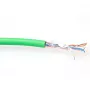 CAT5E F/UTP LSZH joustava verkkokaapeli ACT FP770H vihreä 100 m