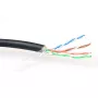 Verkkokaapeli ACT CAT5E F/UTP LSZH säie musta 100 m