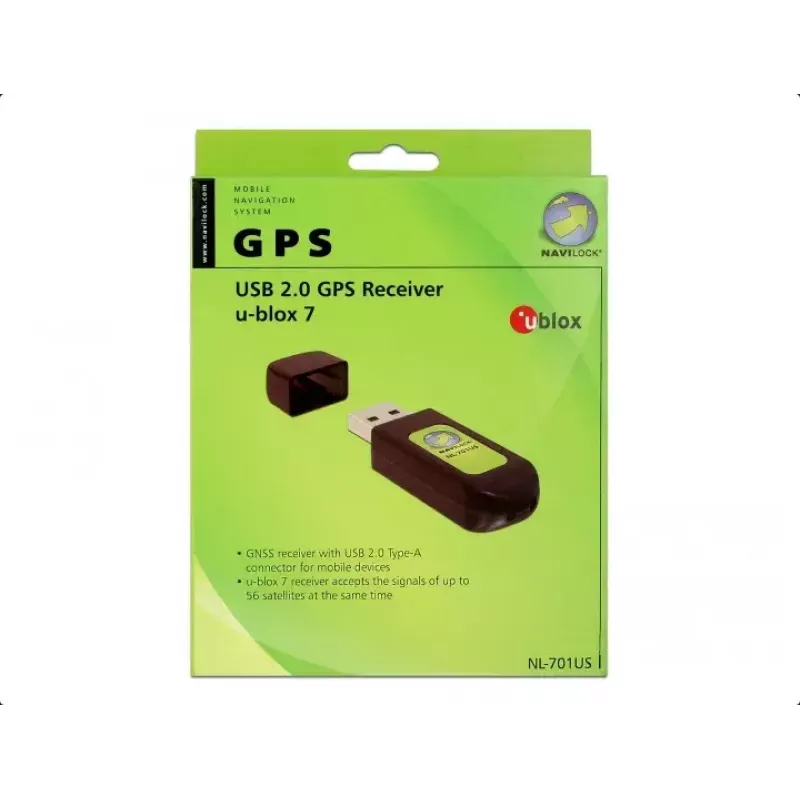 GPS-vastaanotinmoduuli USB Navilock NL-701US