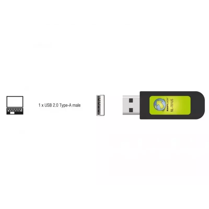 GPS-vastaanotinmoduuli USB Navilock NL-701US