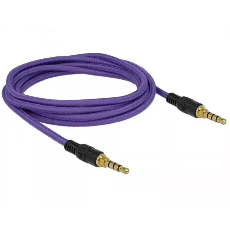 Audiokaapeli 3,5 mm DeLOCK 85599 2 m violetti