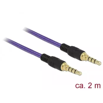 Audiokaapeli 3,5 mm DeLOCK 85599 2 m violetti