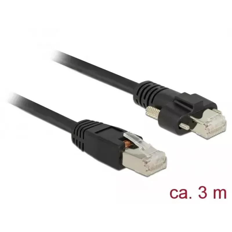 Verkkokaapeli DeLOCK 85669 RJ-45 Cat6 3 m musta