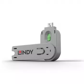 Lindy USB tyyppi A -porttitulpan avain, vihreä