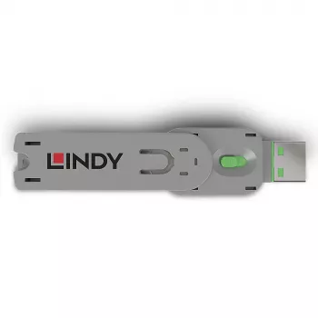 Lindy USB tyyppi A -porttitulpan avain, vihreä