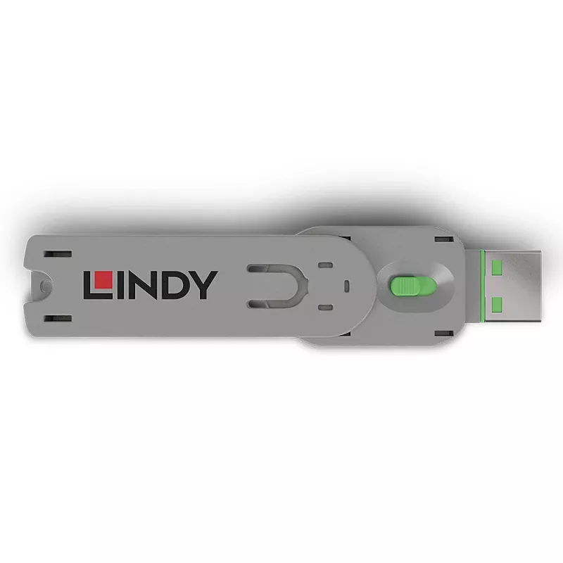 Lindy USB tyyppi A -porttitulpan avain, vihreä