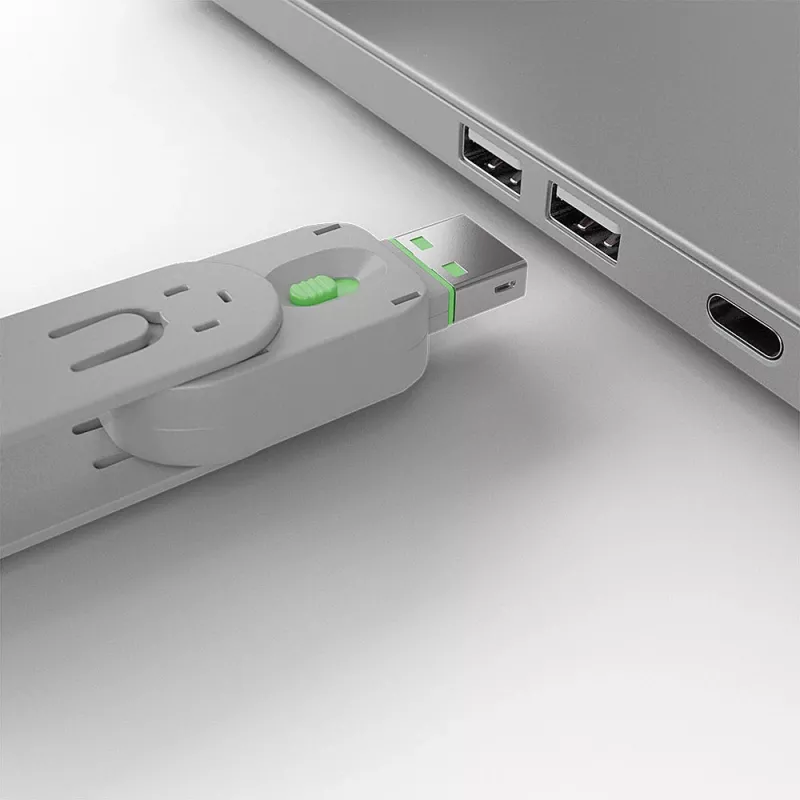 Lindy USB tyyppi A -porttitulpan avain, vihreä