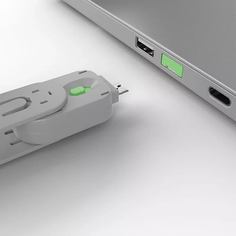 Lindy USB tyyppi A -porttitulpan avain, vihreä