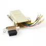 ACT asennettava Heavy-Duty-sovitin RJ-45-naaras - 9-napainen D-Sub-naaras