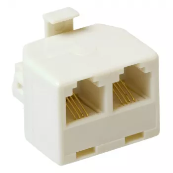 ACT RJ modulaarinen T-sovitin: 2x RJ-12-naaras - 1x RJ-12-uros