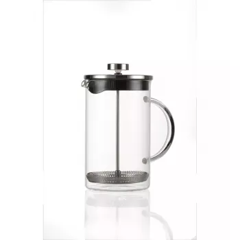 French Press Ritzenhoff & Breker Rio 0,8 l musta hopea läpinäkyvä