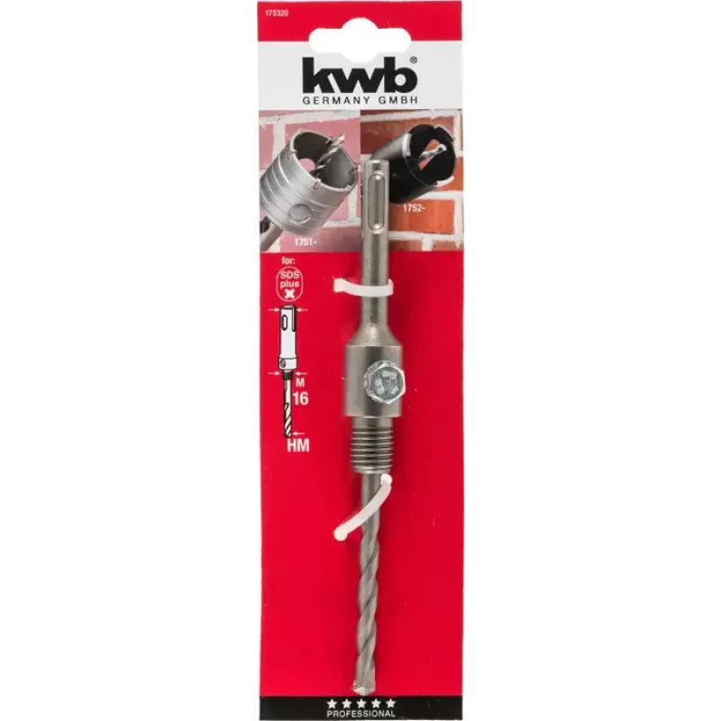 Pora KWB 175320 SDS Plus hopea 1 kpl