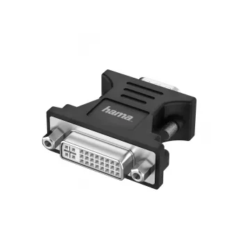 Hama 00200341 kaapeliadapteri VGA (D-Sub) DVI-I musta