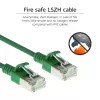 ACT vihreä 3 metrin LSZH U/FTP CAT6A Datacenter Slimline -verkkokaapeli RJ45-liittimillä