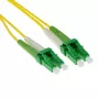 ACT 1,5 m LSZH Singlemode 9/125 OS2 Duplex kuitu-patch-kaapeli LC/APC8-liittimillä