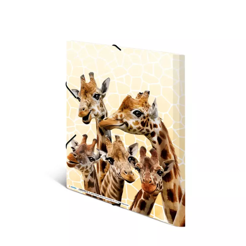 Tavallinen dokumenttikansio HERMA Giraffe Friends polypropeeni (PP) monivärinen A4