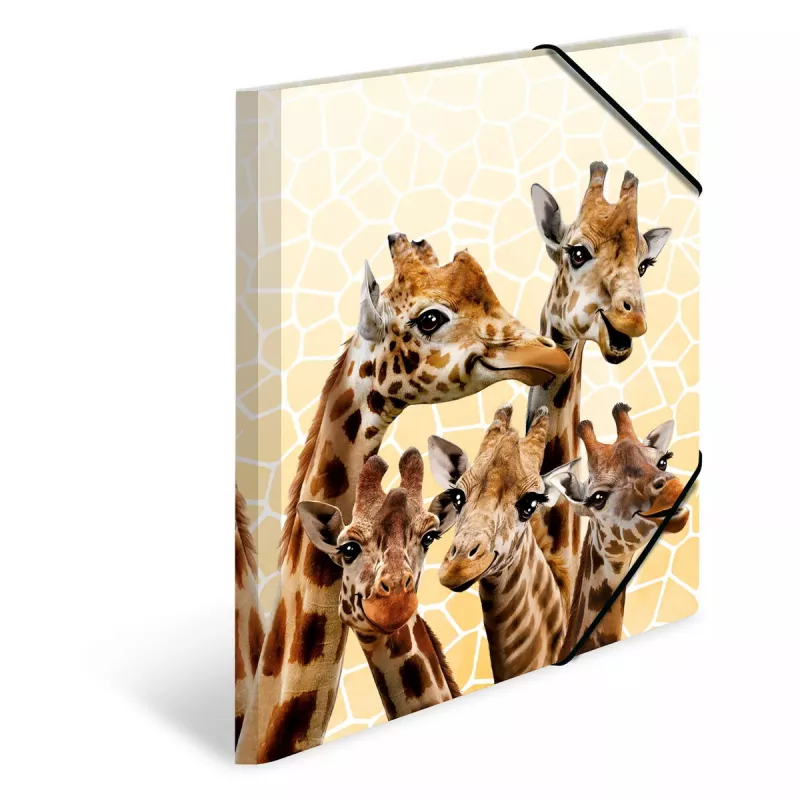Tavallinen dokumenttikansio HERMA Giraffe Friends polypropeeni (PP) monivärinen A4