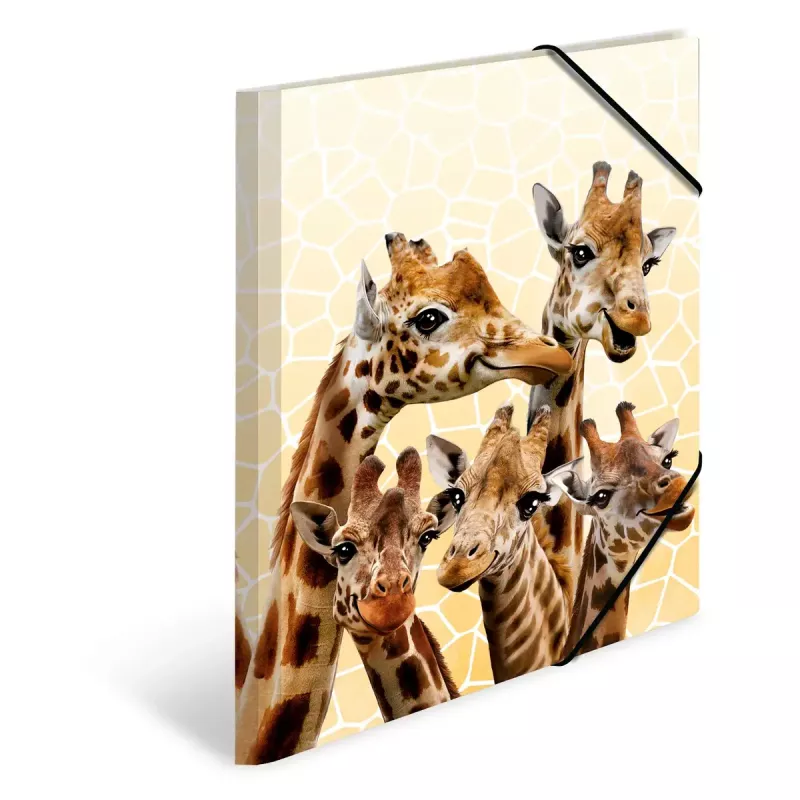 Tavallinen kansio HERMA Giraffe Friends polypropeeni A3